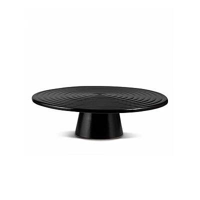FOOD STAND CERAMIC lARGE BLACK MATT