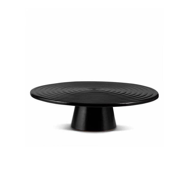 FOOD STAND CERAMIC lARGE BLACK MATT FOOD STAND CERAMIC lARGE BLACK MATT